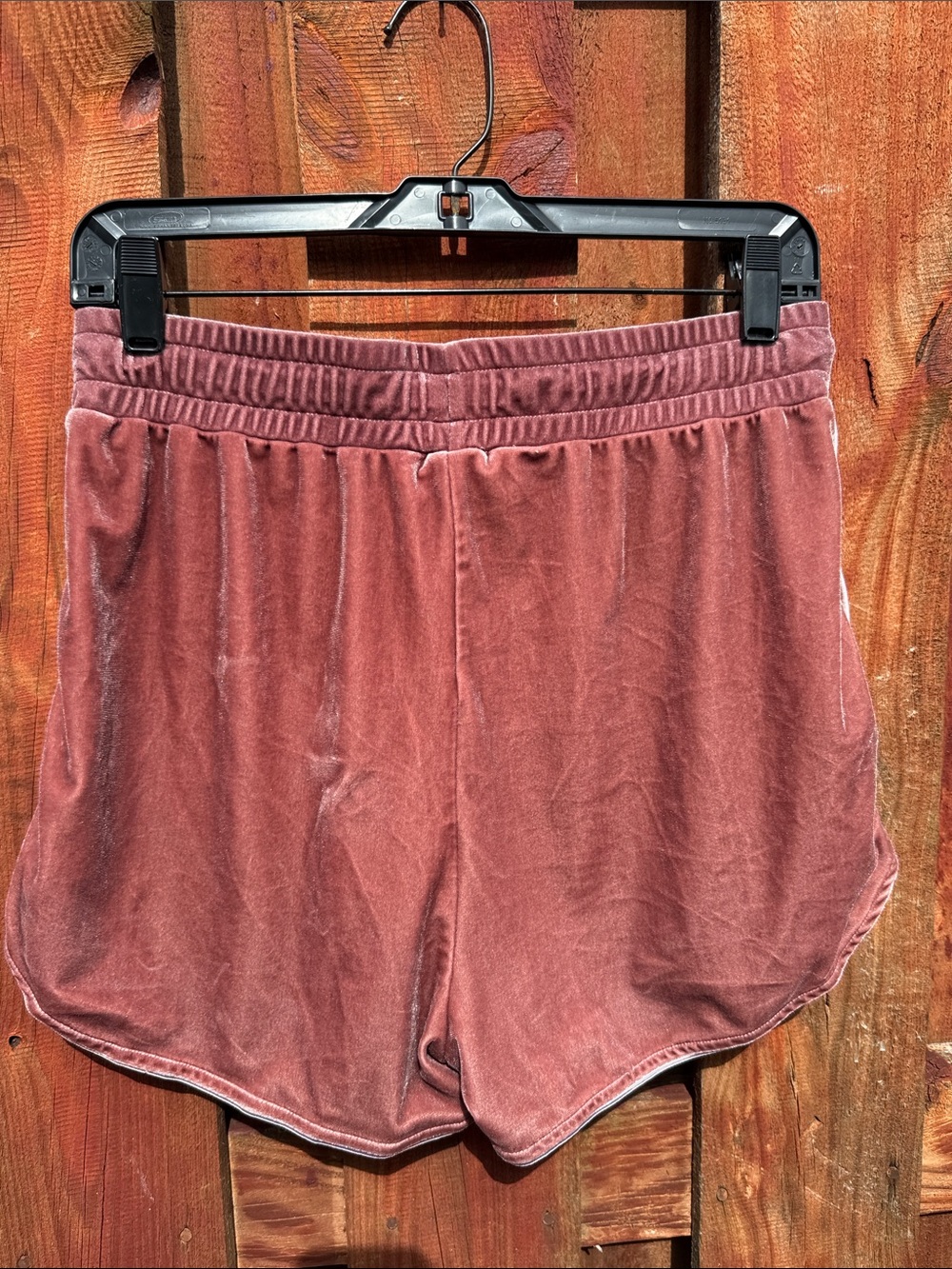 BuffBunny Velvet Athletic Shorts - Dusty Rose Pink Size M - Picture 6 of 7